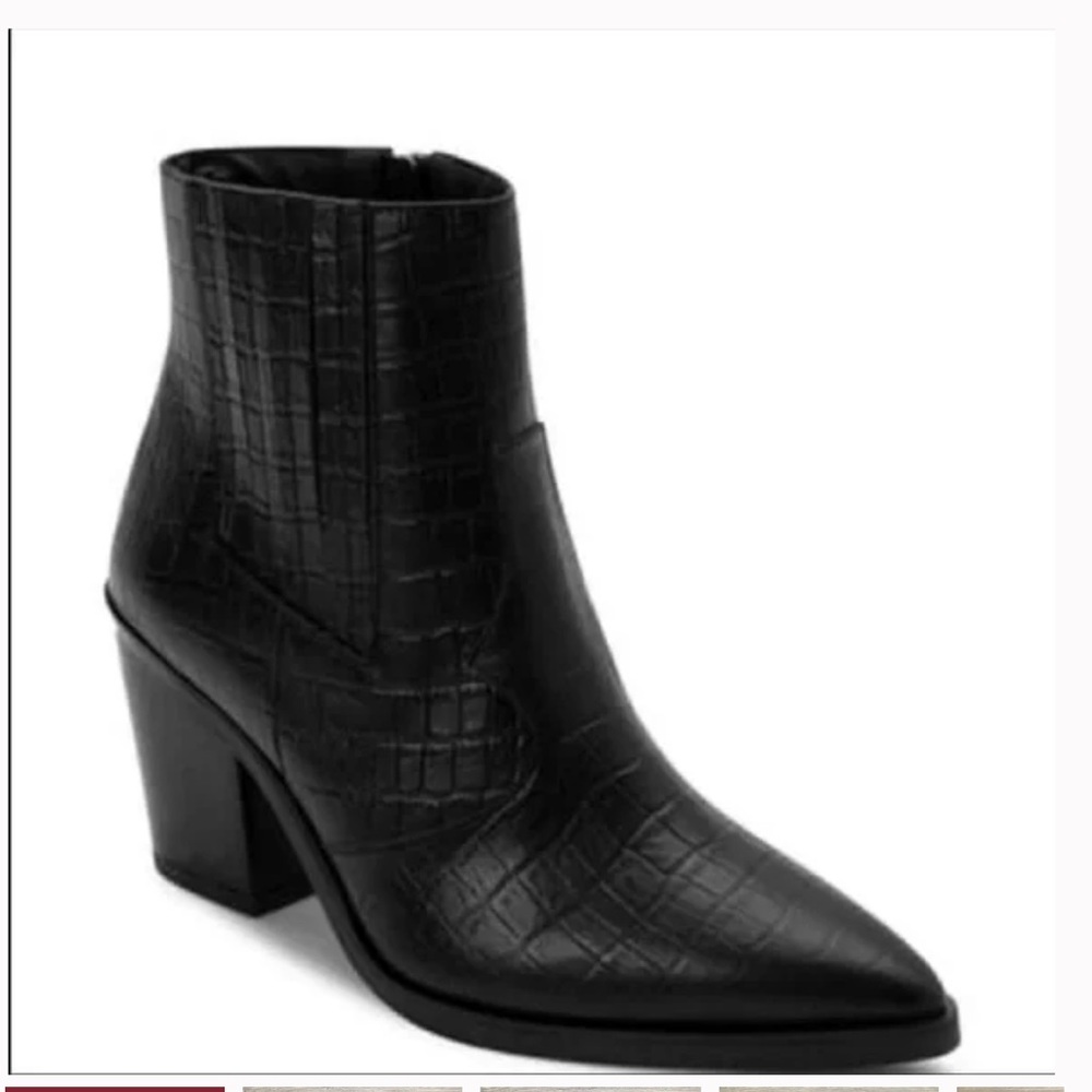 Blondo Snakeskin Waterproof Bootie